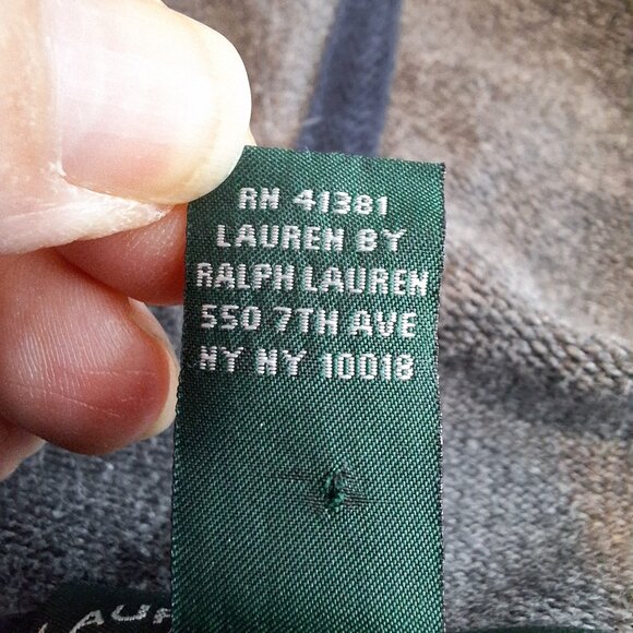 Lauren Ralph Lauren Jeans Co. Hoodie Womens Sz M Gray Asymmetrical Metal‎ Snaps - Picture 10 of 11